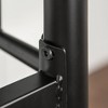 Twin Analise Metal Low Kids' Loft Bed with Desk & Storage Black - Saracina Home: Bunk Bed with Built-In Bookcase - 4 of 4