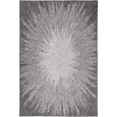 Gray Hand-Tufted Wool 6' x 9' Area Rug