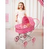 Badger Basket 3-in-1 Doll Carrier/Stroller - Pink & White Polka Dots - image 2 of 4