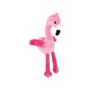 Hudson Baby Infant Girl Plush Bathrobe and Toy Set, Flamingo, One Size - 3 of 4