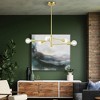 Livex Lighting Bannister 5 - Light Chandelier in  Satin Brass - 3 of 4