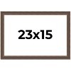 PosterPalooza | Elegant Brown Picture Frame - UV Acrylic, Backing Board, Hanging Hardware Included - 2 of 4