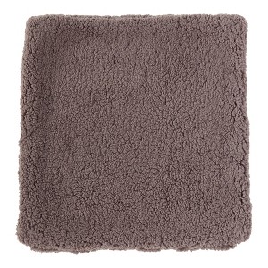 24"x24" Oversized Faux Shearling Square Throw Pillow Cover - Kensington Garden - 1 of 4