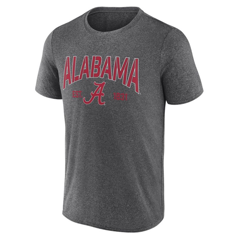 NCAA Alabama Crimson Tide Men&#39;s Heather Poly T-Shirt, 2 of 4