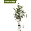 Coucheta 2pcs 4FT Artificial Trees Indoor, Artificial Fake Tree Flower Potted, Artificial Plants for Home Office Party Indoor Outdoor Deco - 2 of 4