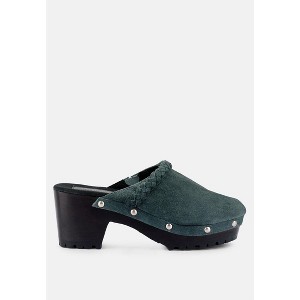 Inca Fine Suede Leather Clogs - 1 of 4