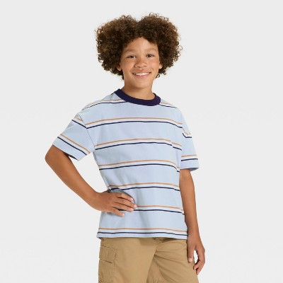 Boys' Short Sleeve Striped Oversized T-Shirt - Cat & Jack™