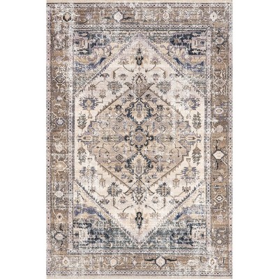 Nuloom Larkspur Persian Fringed Pet Friendly Machine Washable Area Rug
