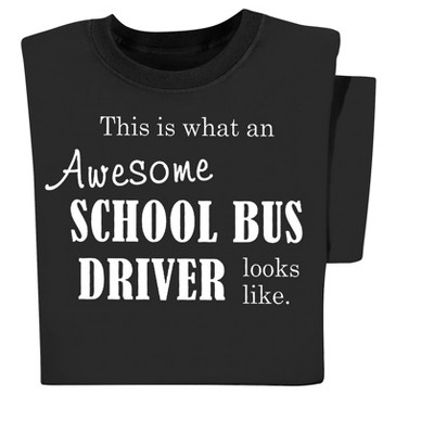 Collections Etc Awesome Bus Driver T-shirt