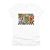 Simply Sage Market Thankful Vibes Checkered Short Sleeve Tee - M - White - 2 of 4