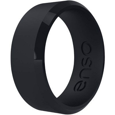 Enso Rings Classic Bevel Series Silicone Ring - Obsidian - 11 : Target