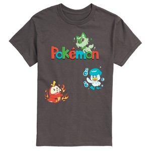 Men's - Pokémon - Sprigatito, Fuecoco, and Quaxly Short Sleeve Graphic T-Shirt - 1 of 4