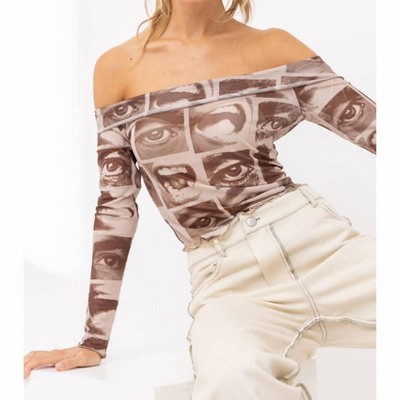 Women's Two-Faced Mesh Top - Pretty Garbage M