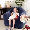 GustoWave Extra Large Bean Bag Chair for Bedroom & Living Room, Blue - 4 of 4