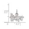 Black Bow Jewelry 14k White Gold Nebraska Cornhuskers NCAA Extra Small Pendant - 2 of 3