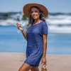 Women's Open Knit Scalloped Mini Cover-Up Dress -Cupshe - 2 of 4