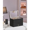 Stackable Jewelry Trays, 4-Tier Accessory Organizer,  Removable Dividers for Vanity Table - 3 of 4