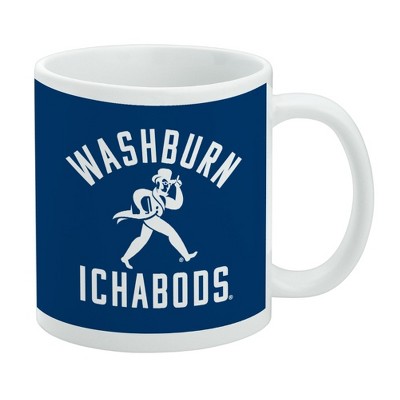Washburn University Ichabods Logo Ceramic Coffee Mug Novelty Gift Mugs for Coffee Tea and Hot Drinks 11oz White