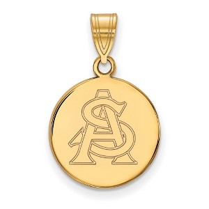 Black Bow Jewelry 14k Yellow Gold Arizona State Sun Devils NCAA Medium Pendant - 1 of 3