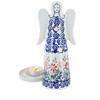 Blue Rose Polish Pottery L035 Manufaktura Large Angel Luminary - 2 of 2