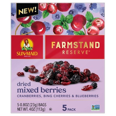 Sun-Maid Farmstand Reserve Dried Mixed Berries - 4oz/5ct