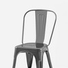 IHOMEADORE 18Inch Industrial Metal Dining Chairs set of 4 - 3 of 4