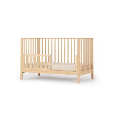 Natural Beechwood 3-in-1 Convertible Crib with Adjustable Height