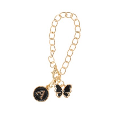 Unique Bargains Butterfly Heart Cup Chain Charm Water Cup Pendant 1 Pc