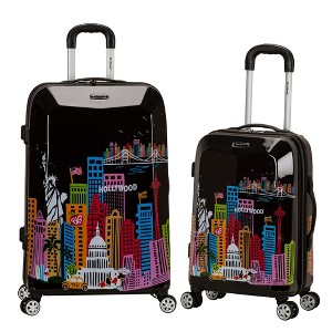 Rockland Departure Hardside Spinner Wheel Luggage America 2-Piece Set (20/28) - 1 of 4