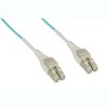 Monoprice OM3 Fiber Optic Cable - 5 Meter - Aqua | Reverse Polarity LC/LC Uniboot, UL, 50/125 Type, 10GB, Corning, For Telecomm Room, Server Farm, and - 2 of 3