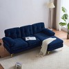 83" L Shaped Convertible Sectional Sofa, Modern Upholstered 3 Seat Couch, Upholstered Sleeper Sofa Bed for Living Room Office and Apartment - 3 of 4