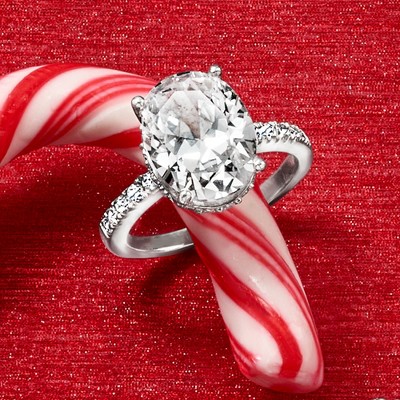 Ross-Simons 6.00 ct. t.w. CZ Oval Ring in Sterling Silver - image 5