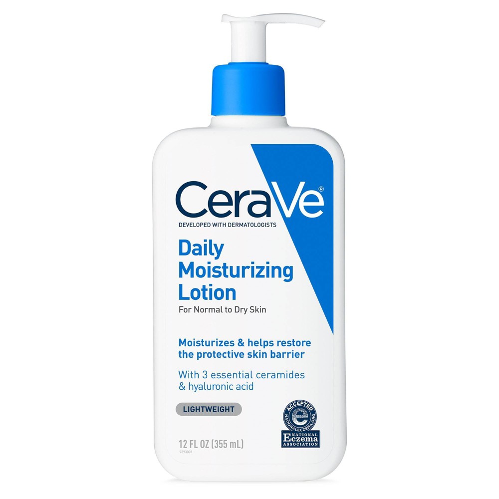 CeraVe CeraVe Daily Moisturizing Face and Body Lotion for Normal to Dry Skin - 12 fl oz: Pump Bottle, Unscented, Oil-Free