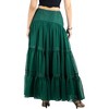 Artyska Women's Boho Flowy Tiered Ruffle Lace Long Maxi Skirt - 4 of 4