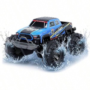 Waterproof Monster Truck RC Car, 4WD Amphibious Remote Control , All - Terrain Off - Road Vehicle - 1 of 4