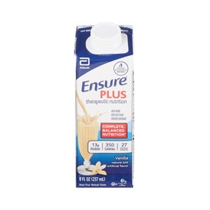 Ensure Plus Nutritional Shake, Vanilla, 8 fl oz, 24 Count - 1 of 3