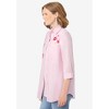 Woman Within Plus Size 2-Piece Embroidered Poplin Tunic And Tee Set - 4 of 4