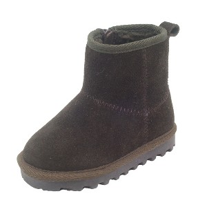 BEARPAW Toddler Jessica Suede Booties with Faux-Fur Lining - 1 of 4