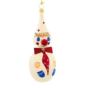 De Carlini Italian Ornaments 5.5 Inch Dr. Marshmallow Christmas Tree Ornament , Clown Vintage Italian Ornament (1PC) - 1 of 4