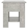vidaXL Modern Coffee Table with Storage Shelf, Engineered Wood Construction, Easy-to-Clean, Concrete Gray, 15.7"x15.7"x16.5" - 4 of 4