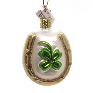 Inge Glas 2.75 In Lucky Strike Ornament Horseshoe Lady Bug Tree Ornaments - 1 of 2