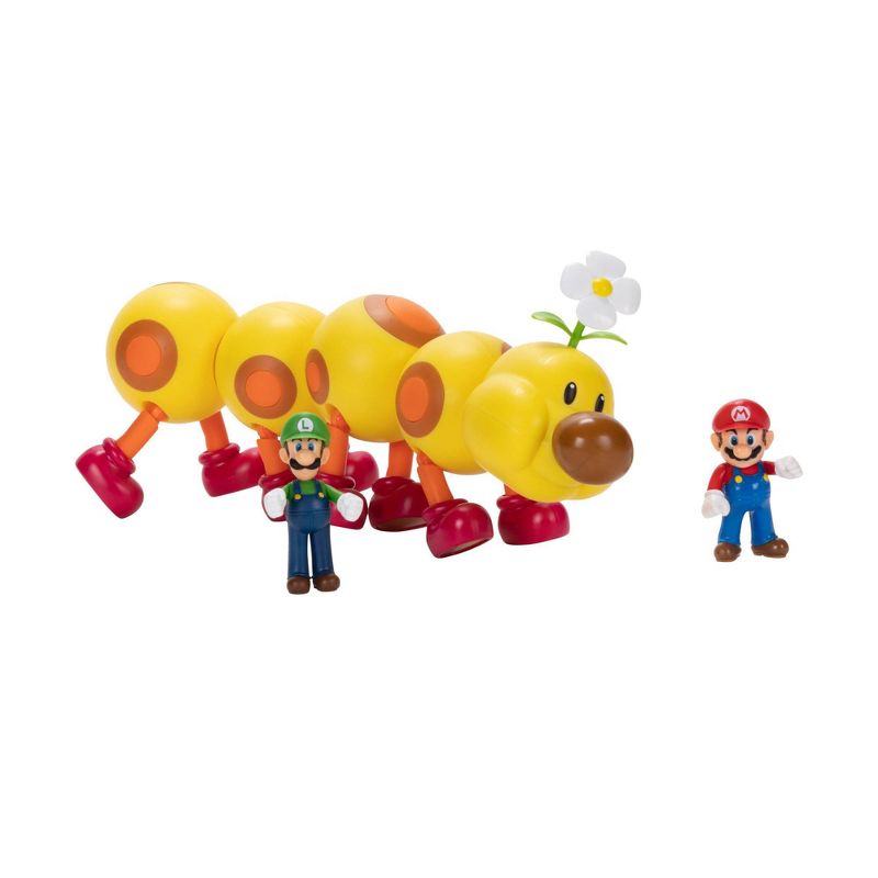 Nintendo Super Mario Wiggler, Mario, and Luigi Action Figure Set - 3pk (Target Exclusive), 5 of 10