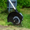 Ukoke UGT-02 12" 2-in-1 Cordless Grass Trimmer & Weed Wacker, Edger & Trimmer with 3 Cutting Heads, 20V 2A Battery & Charger Included – Silver & Black - 3 of 4