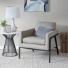 NicBex Polyester Accent Chair,Upholstered Living Room Chairs with Mid-Height Back and Wood Legs,Modern Armchair,Accent Chairs for Living Room,Grey - 2 of 4