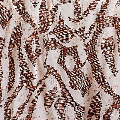 Rust and White Microfiber Twin/Twin XL Duvet Cover Set