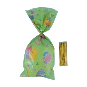 Unique Bargains Gift Wrap Paper OPP Colorful 5.12"x10.83" 50 Pcs - 1 of 4