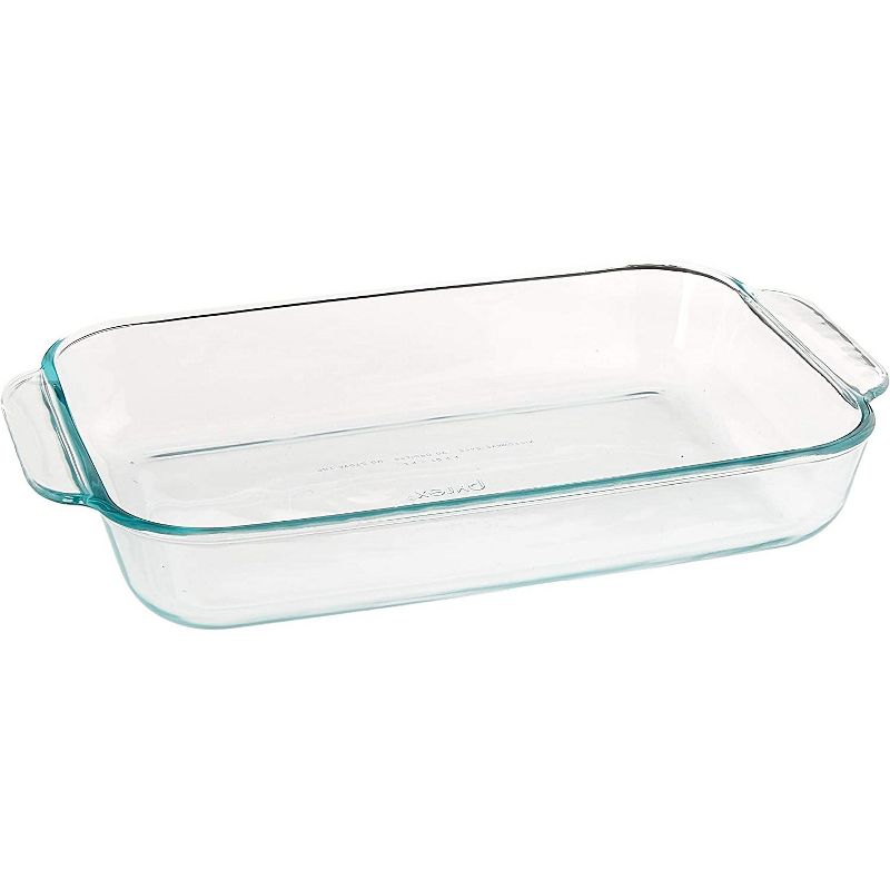 Pyrex Basics 2 Quart Oblong Glass Baking Dish, Clear 7 x 11 inch (Set of 3), 3 of 7