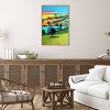 23" x 33" Coombe Fields Close Up III by Paul Powis Framed Canvas Wall Art Print - Amanti Art: Impressionist Countryside - 4 of 4