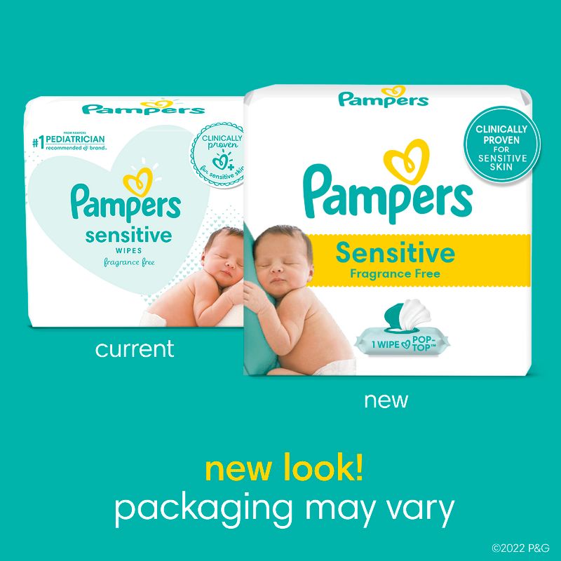 Pampers Sensitive Baby Wipes (Select Count), 3 of 11