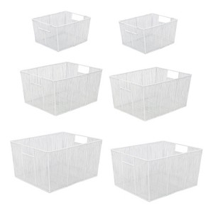happimess Sutton Modern Glam Handmade Wire Metal Nesting Storage Baskets - 1 of 4